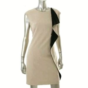 🌻Calvin Klein ruffle sheath dress Free shipping